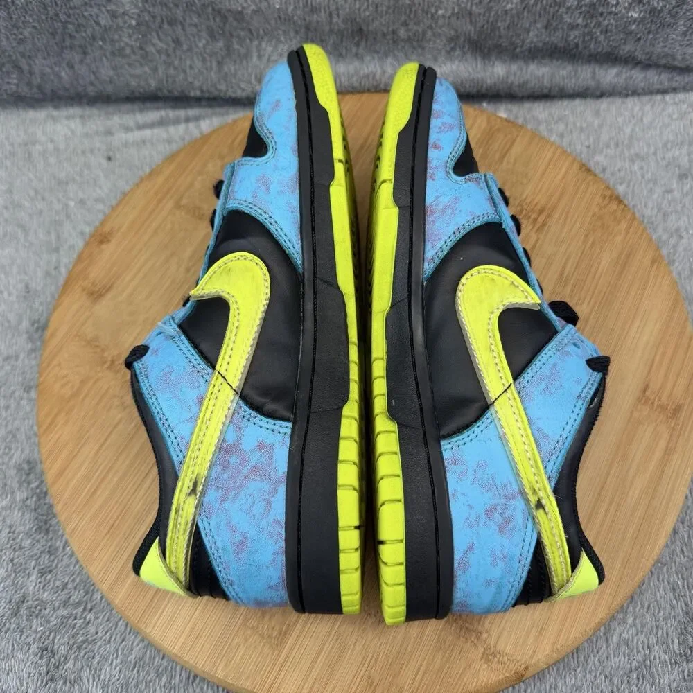 Nike Dunk Low Shoes Boys Size 6Y Blue Black Volt Basketball Sneakers DV1694-900